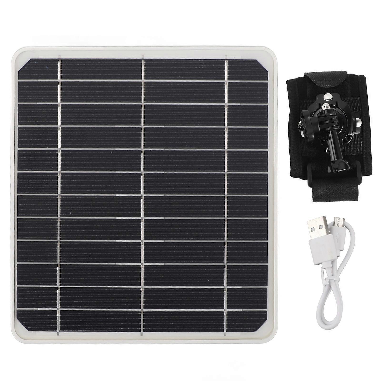 20W Solar Panel with USB Type C DC Port Waterproof 5V 2A Portable Solar Panel for Backpack Bicycle