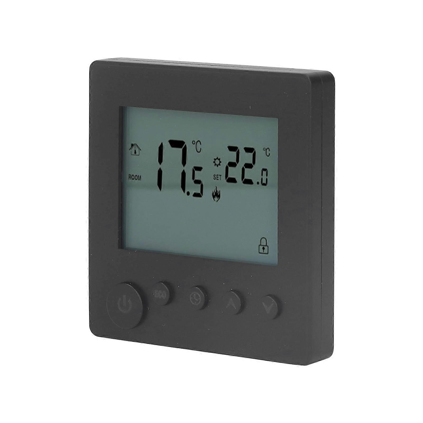 Digital Thermostat 4500W Electric Floor Heating Temp Control 41x86mm