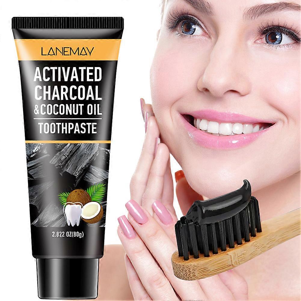 Whitening Charcoals Toothpaste for Sensitive Teeth Freshens Breath Reduces Plaque Fights Bad Breath Toothpaste for Brush Toothc