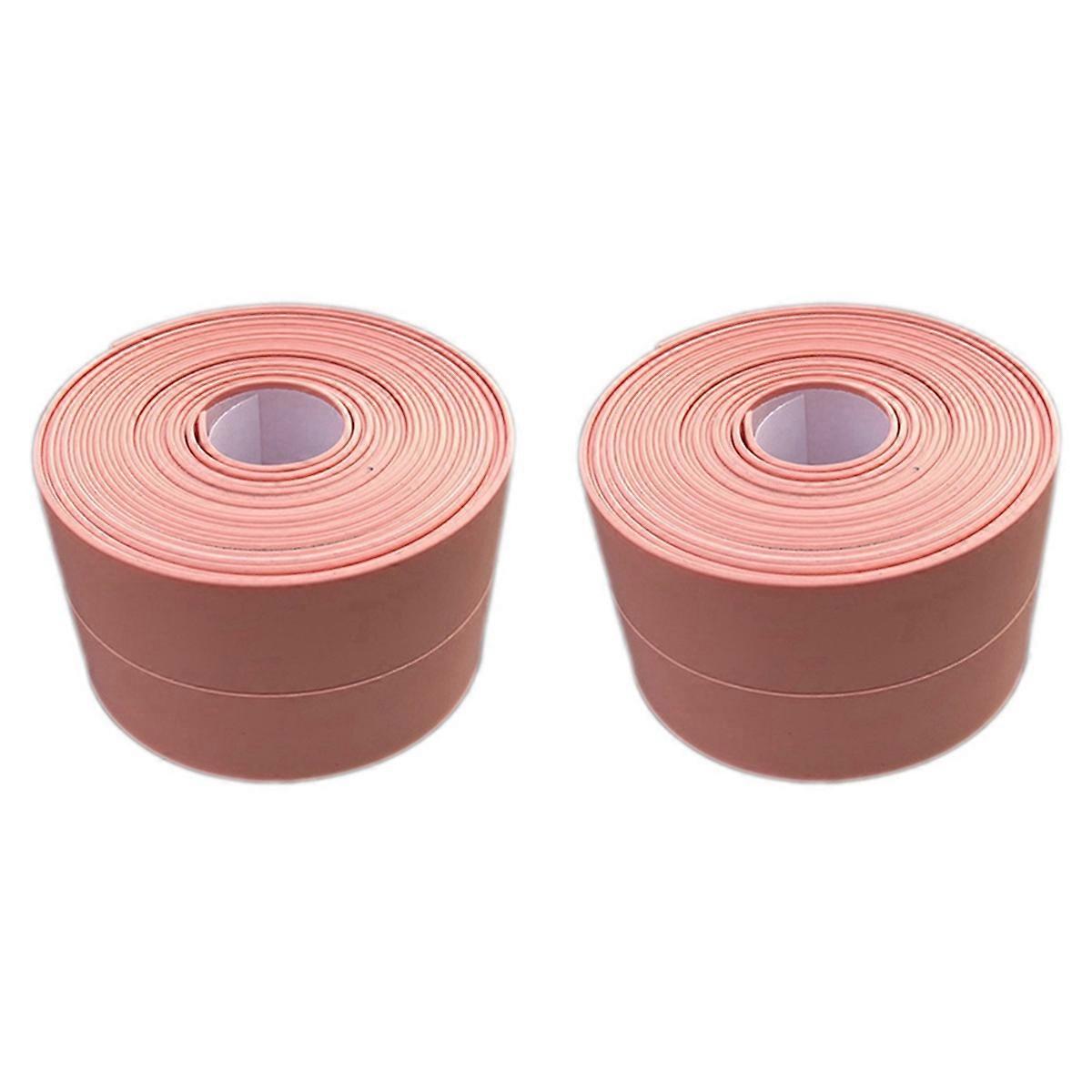 ماء ختم الشريط بالوعة حمام السدادة 3.2 م × 3.8 سم وردي