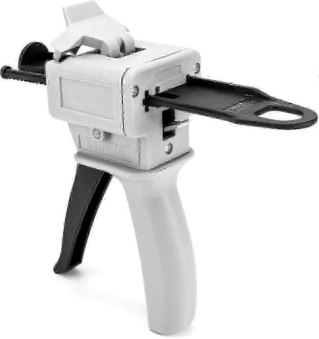 50ml Epoxy Dispenser Gun, Mixing Dispenser Gun for Glue Mixing, 10:1 Ratio, Static Mixing Nozzle