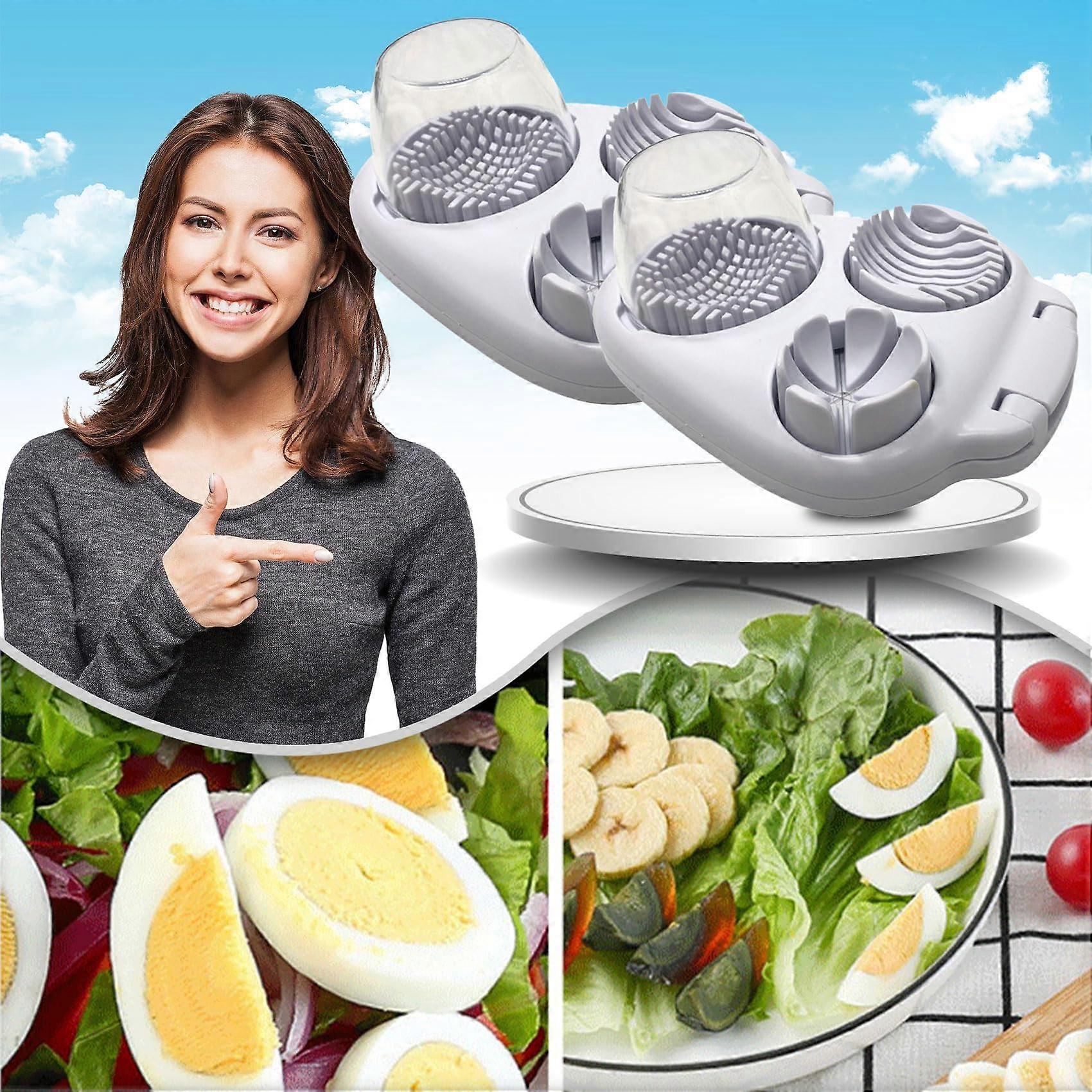 2 PCS Multipurpose Egg Slicer for Egg Cutter and Egg Dicer