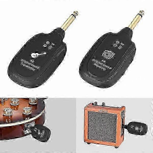 מקלט קול מקורי סט משדר מערכת אלחוטית גיטרת UHF