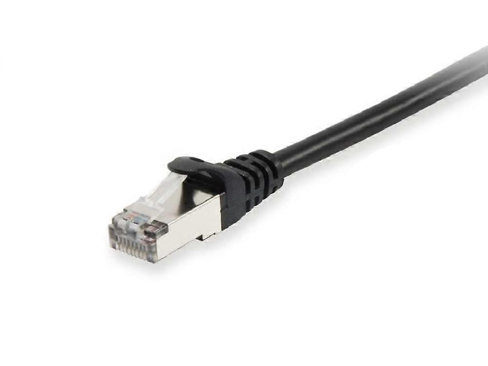 606108 Patch Cable RJ-45 (m) to RJ-45 (m) - 10 m - SFTP Pimf - Cat 6A - Halogen-Free Moulded Without Hook - Stranded - Black