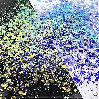 Multifunctionele Nagels Lichaam Fijne Holographics Glitter Geweldig voor Hars Gezicht Oog Haar Oogschaduw, Body Art, Tumblers Kleurrijk paars