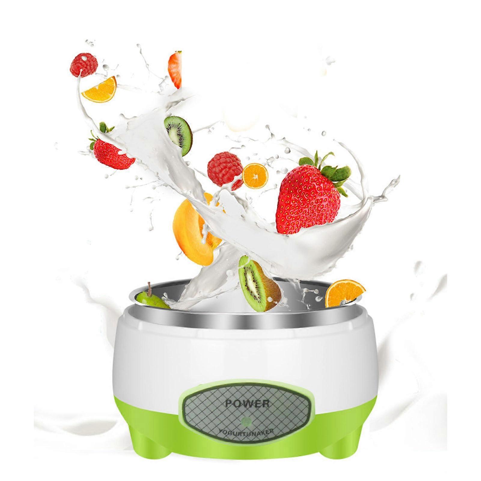 15W Yogurt Maker, Stainless Steel Yogurt Machine for Container Homemade DIY Yogurt (US Plug 110V)