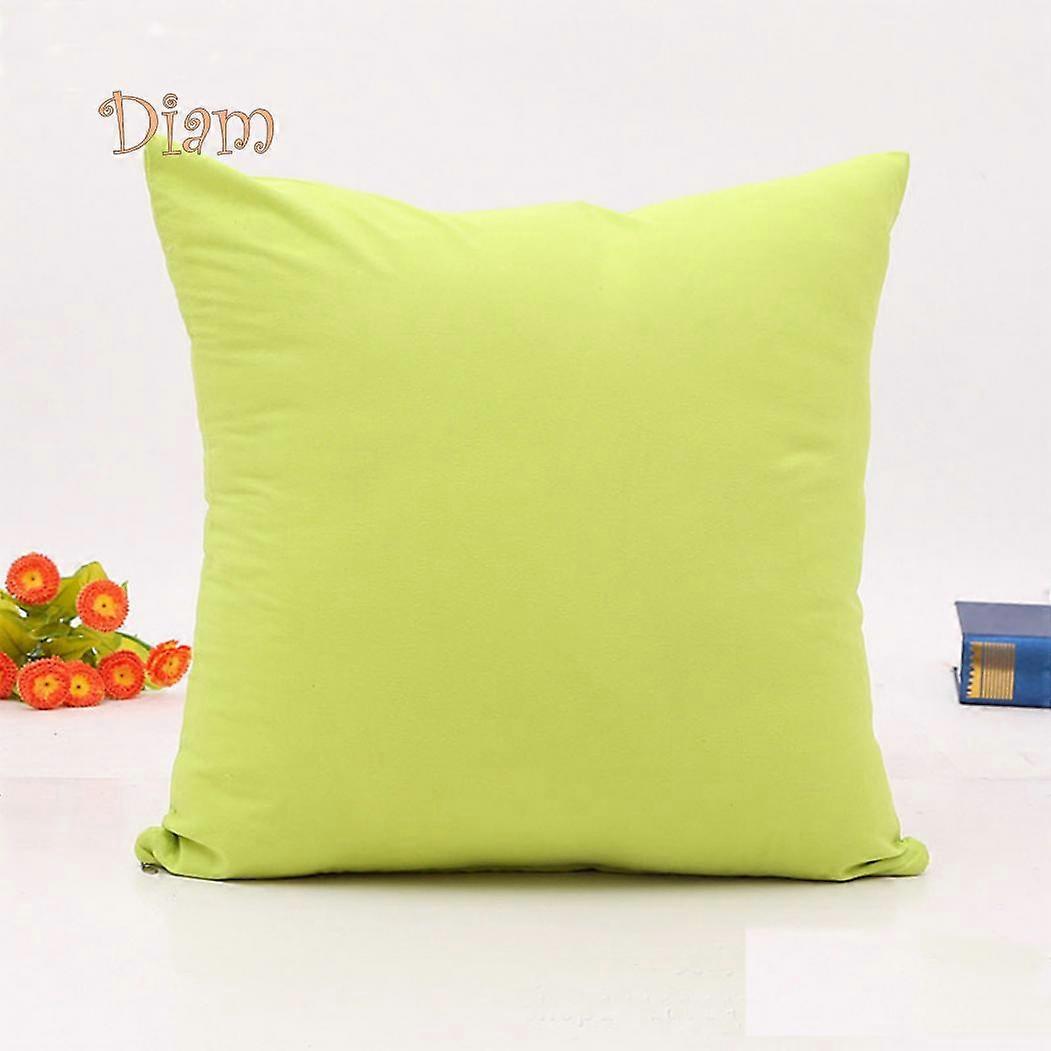 HOHO Bed Decor Solid Color Throw Pillow Case Square Cushion Cover