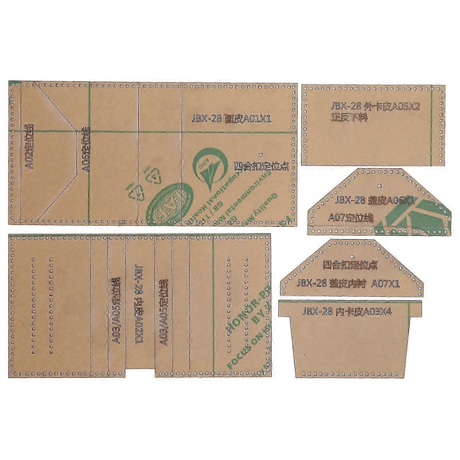 Clear Acrylic Stencil Template Transparent Short Wallet Pattern Craft HandMade Tools