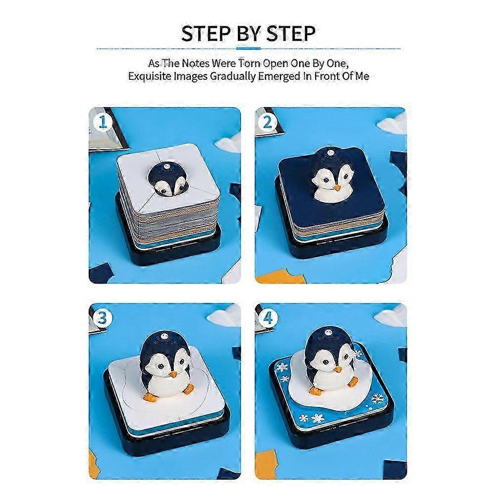 Antarctic Penguins 3D Stereoscopic Panoramic Note Pads