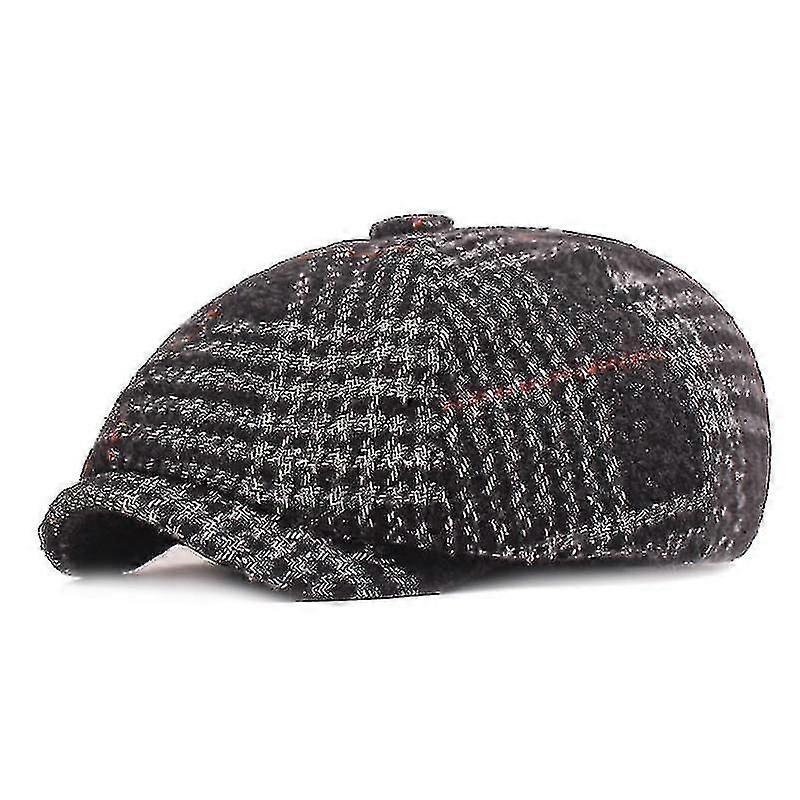 10% Wool Retro Octagonal, Winter Warm Casual Hats