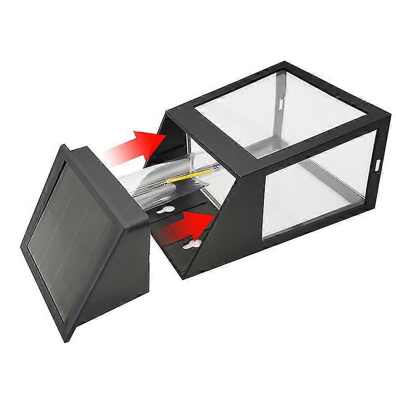 2Pcs Solar Lamp ABS Shell Waterproof Tungsten Filament Automatic Solar Outdoor Light 