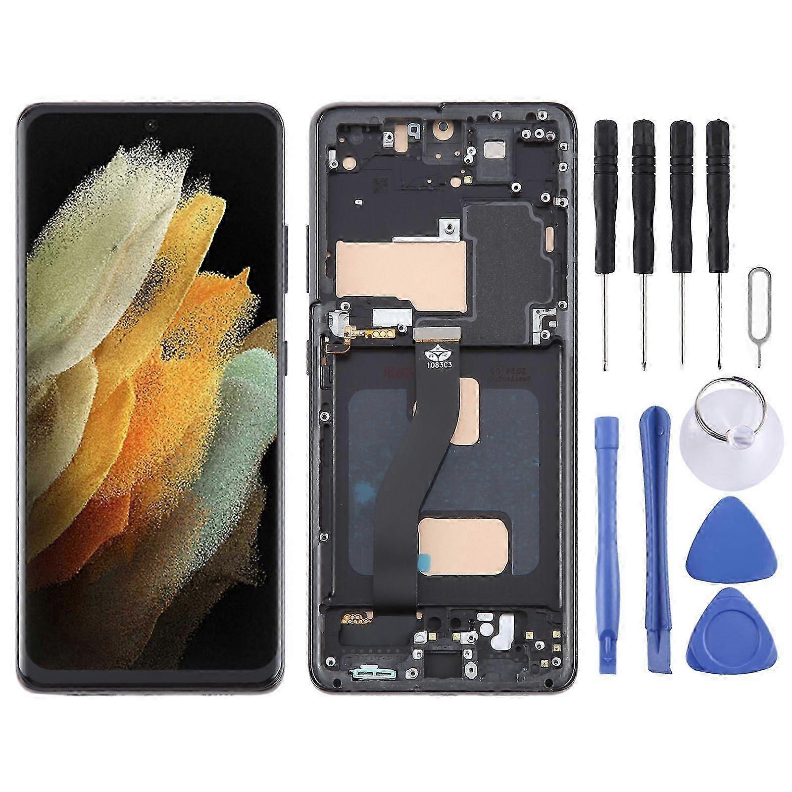 Για Samsung Galaxy S21 Ultra 5G SM-G998B οθόνη LCD με πλαίσιο, που δεν υποστηρίζει αναγνώριση δακτυλικών αποτυπωμάτων