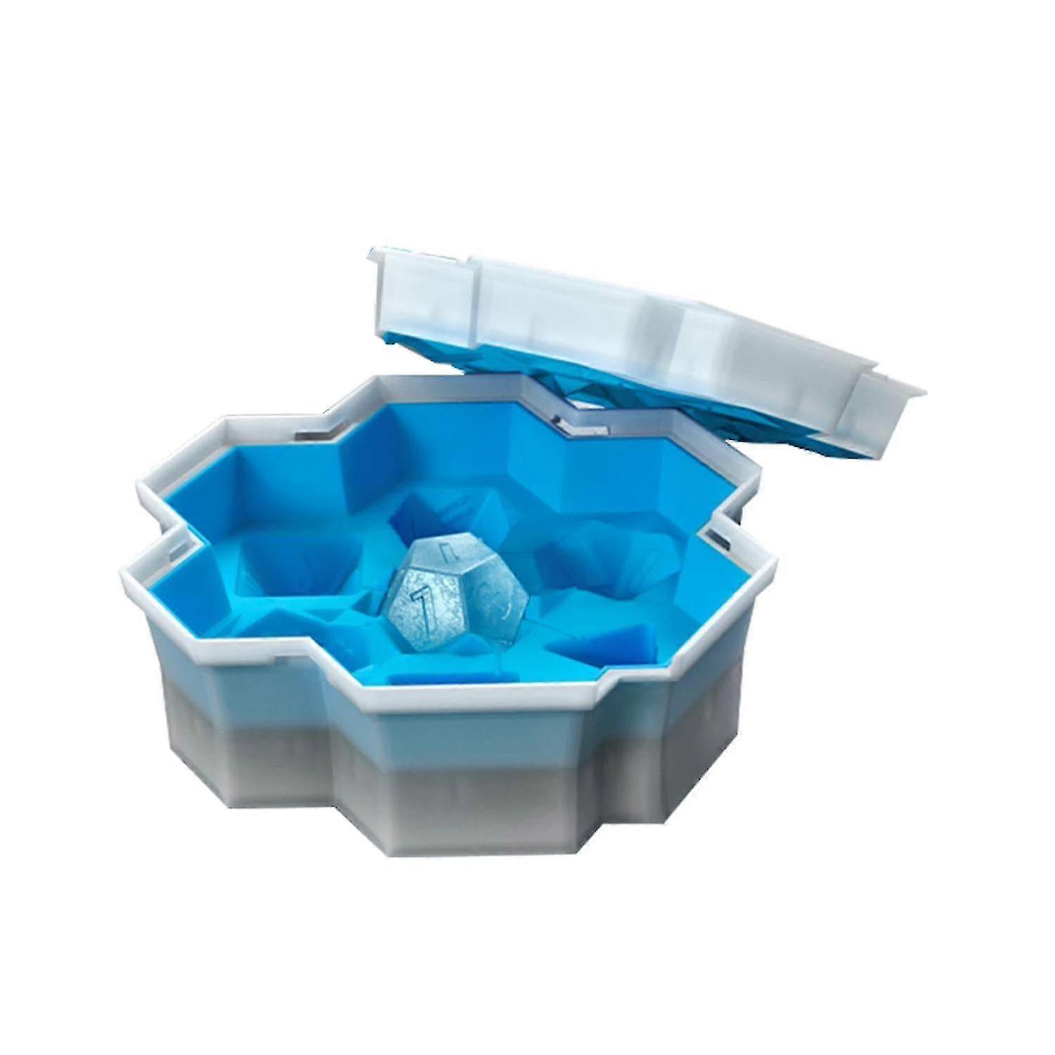 Ice Cream Maker Freezer Bowls Ice Dice Cube Tray Shaped Food Grade Flexible Silicone Ice Molds For Cocktail 19*18*6.5cm Whiskey