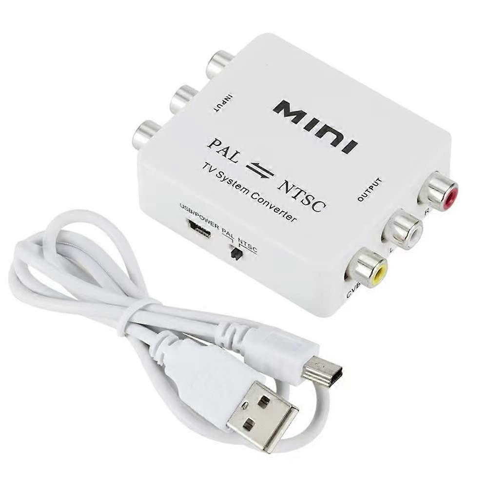PAL to NTSC Converter, Mini 1080P PAL NTSC Mutual Conversion PAL to NTSC/NTSC to PAL Converter, for TV, DVD Player/Recorders, VCR, etc