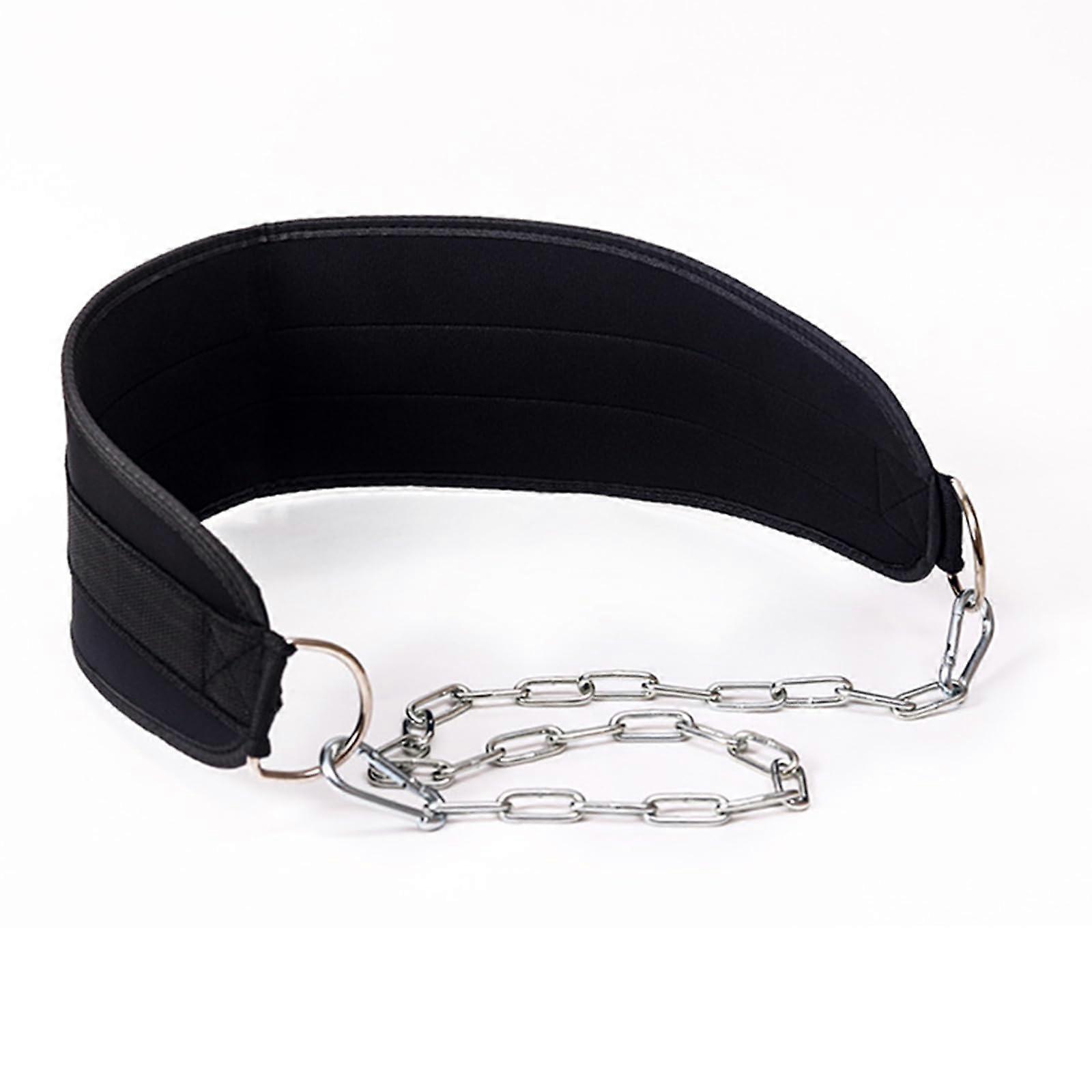 Weight Lifting Belt with Chain, Dip Belt, Strength Training, Strain, Waist Belt,, Ref: 8022