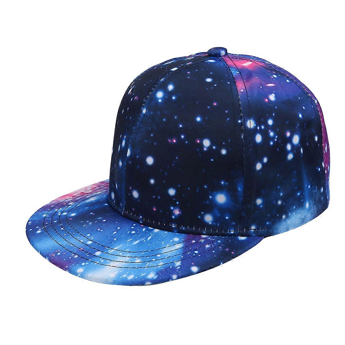 ブルーホットファッショナブルなメンズ女性サンシェード野球帽スターリープリントフラワーハット