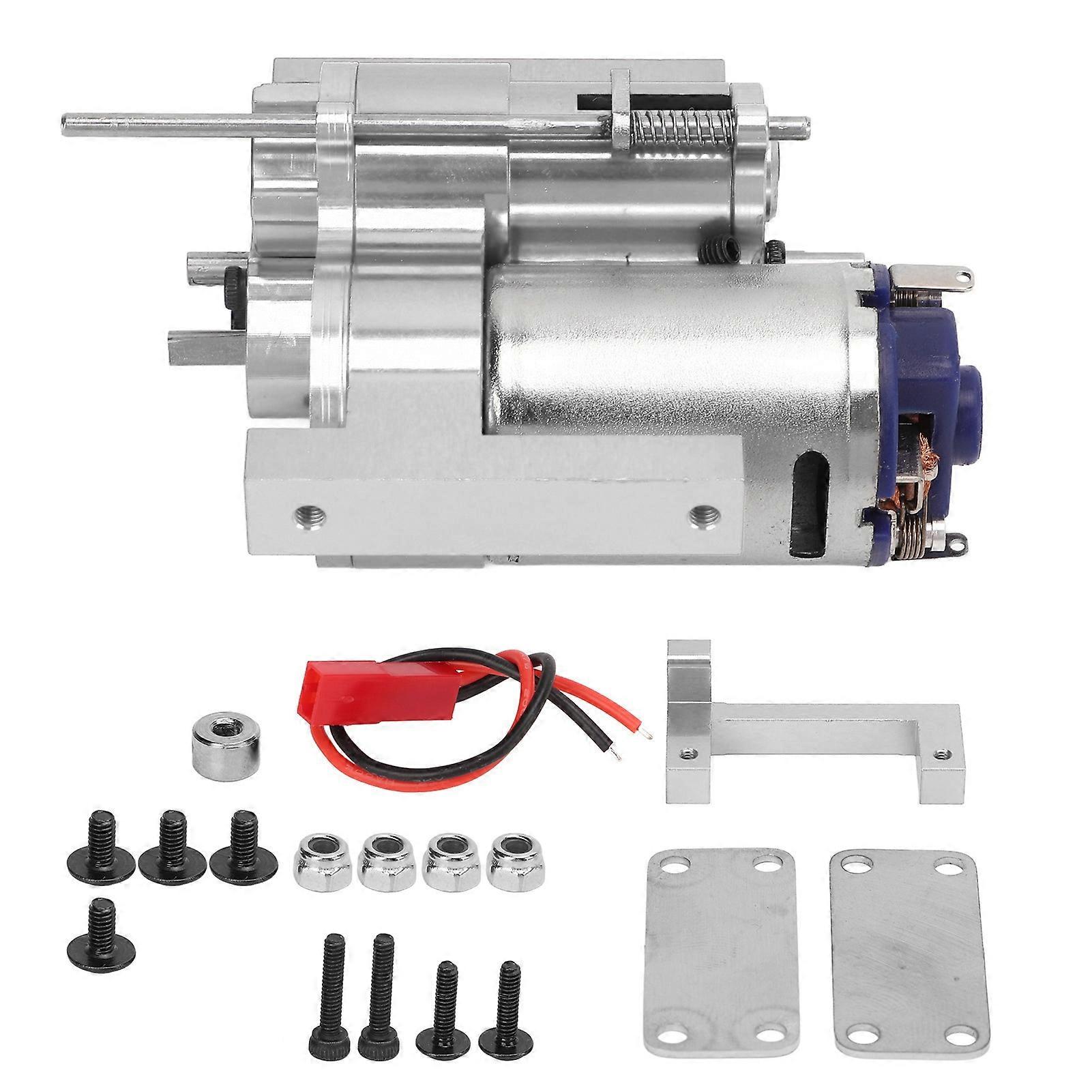 3rd Generation All Metal 2 Speed Gearbox Transmission Speed Change for 1/16 Remote Control Cars Silver