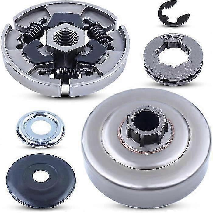 7T Clutch Drum Sprocket Rim Kit Compatible With Stihl 018 017 021 023 025 MS180 MS210 MS250 MS260 MS240 With E-Cl Washer -cdsx