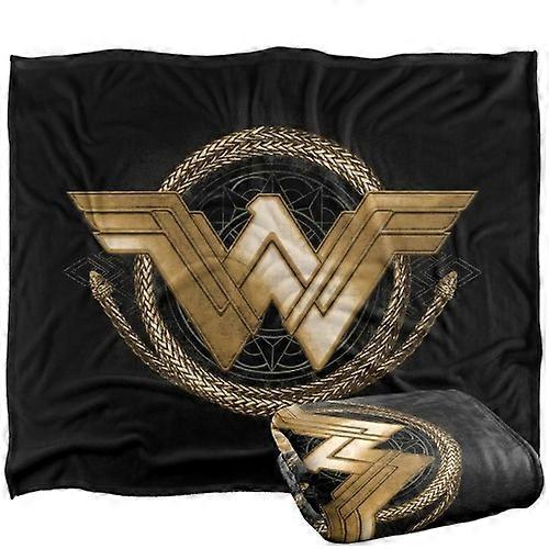 Wonder Woman Gold Logo Blanket