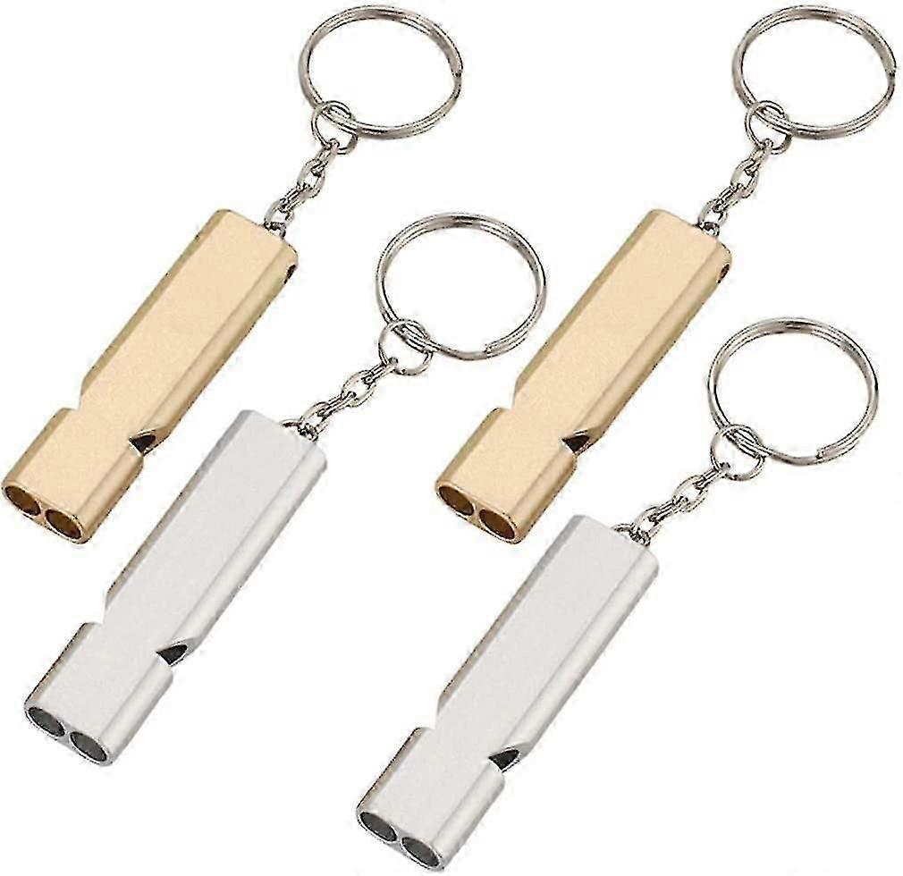4-piece Emergency Whistle, Suitable For Outdoor Camping