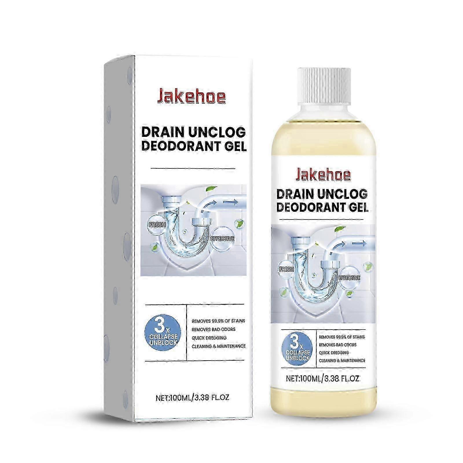 Pipe Unclog Deodorant Gel, Drain Pipe Unclog Deodorant Kitchen Toilet Pipe Cleaner