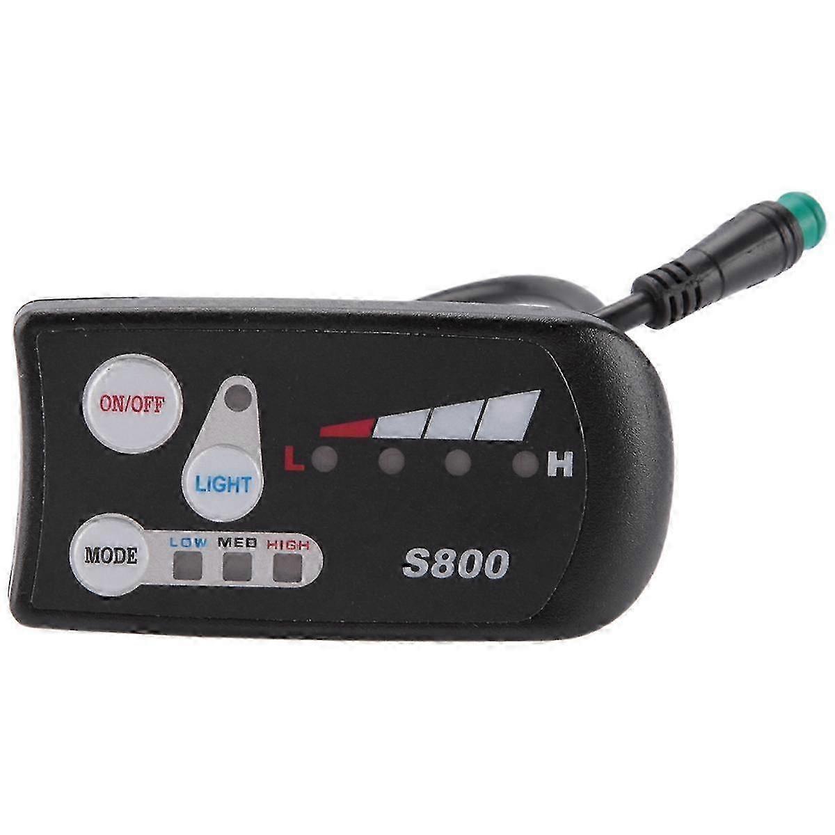 suitable for electric bicycle 36v 48v s800 led lcd meter control panel display with 5 pin waterproof plug connector