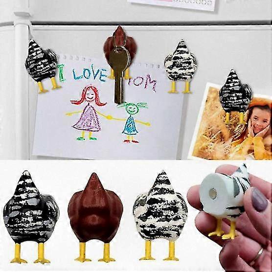 Fun Fridge Magnets with Adorable Chicken Design for Keys and Notes