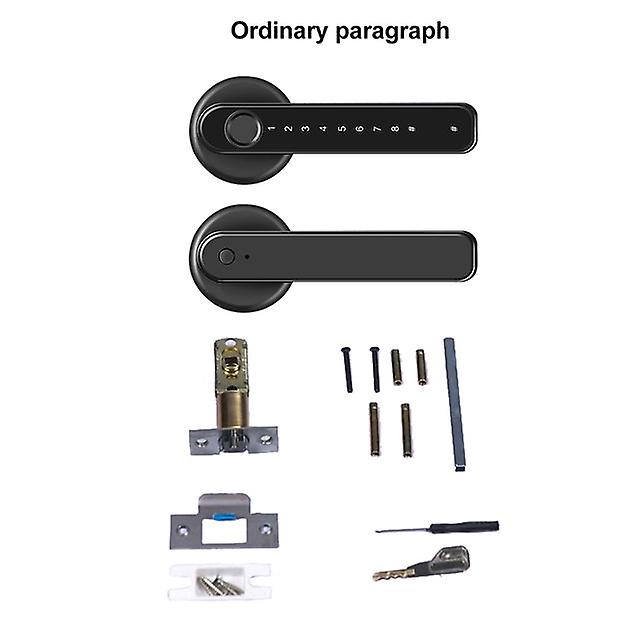 Smart Digital Lever Home Security Electric Fast Unlock Fingerprint Door Lock Phone App Keyless Entry Easy Install Biometric
