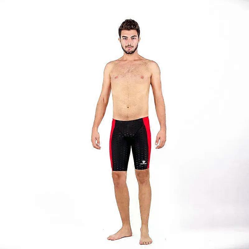 Men Swimwear Shorts Sharkskin Professional Swimming Jammer Trunks Boys competitive Swim Trunks Plus Size