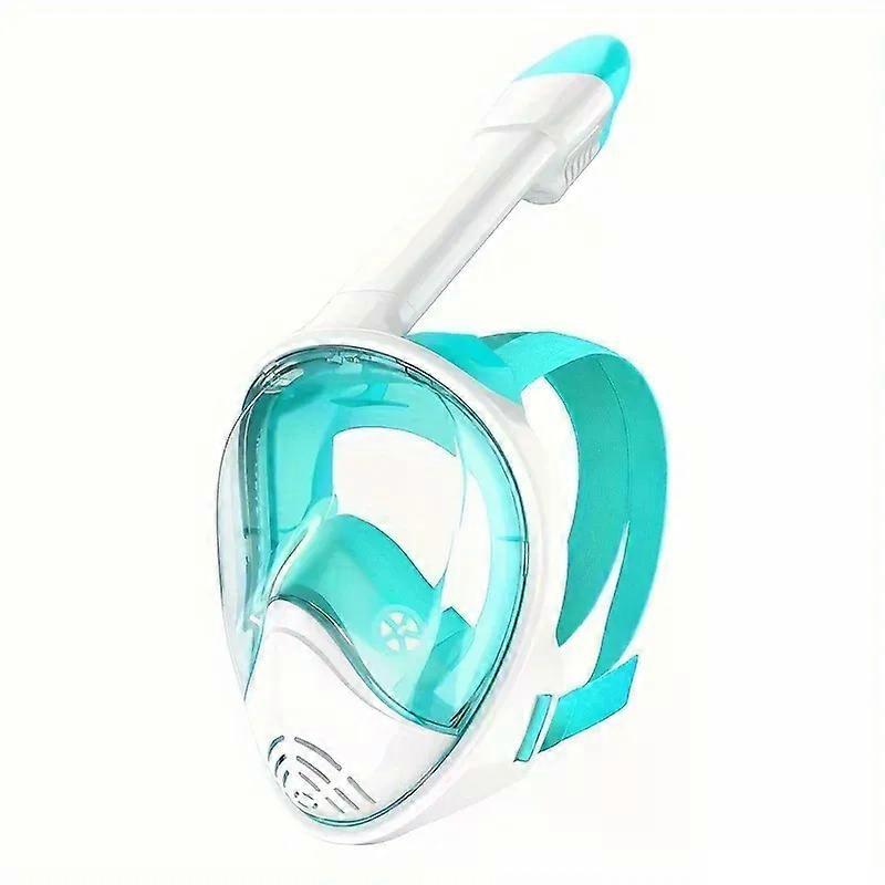 Full Face Snorkel Mask Snorkeling Gear with Detachable Camera Mount Panoramic 180 View Anti-Fog Anti-Leak