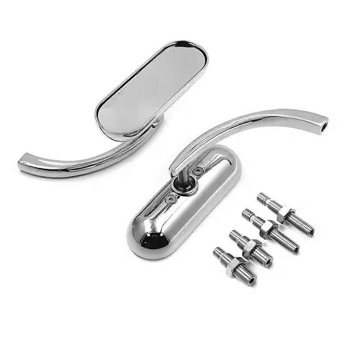 Universal Motorcycle M10 Rearview Mirror Classic Retro for Softail Glide Touring B
