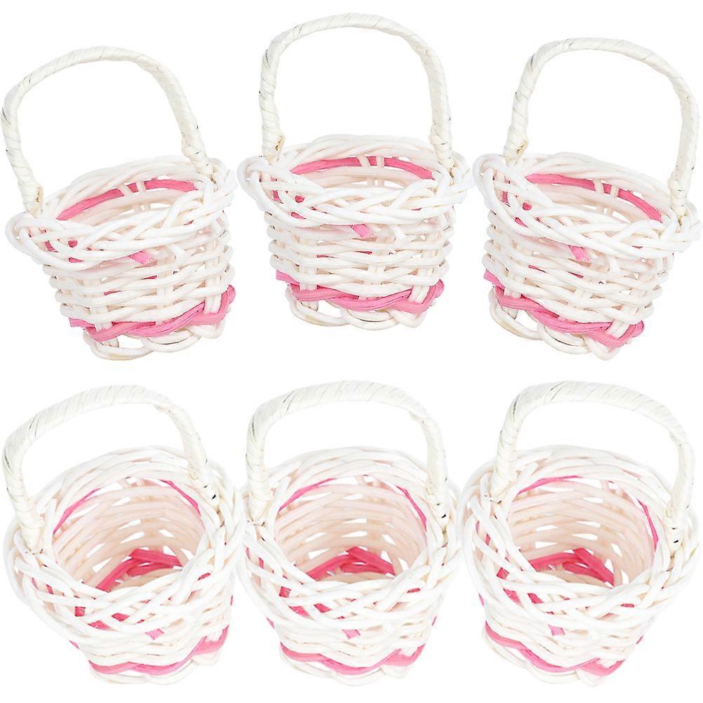 Compact Miniature Basket for Creative Uses, Featuring Woven Texture