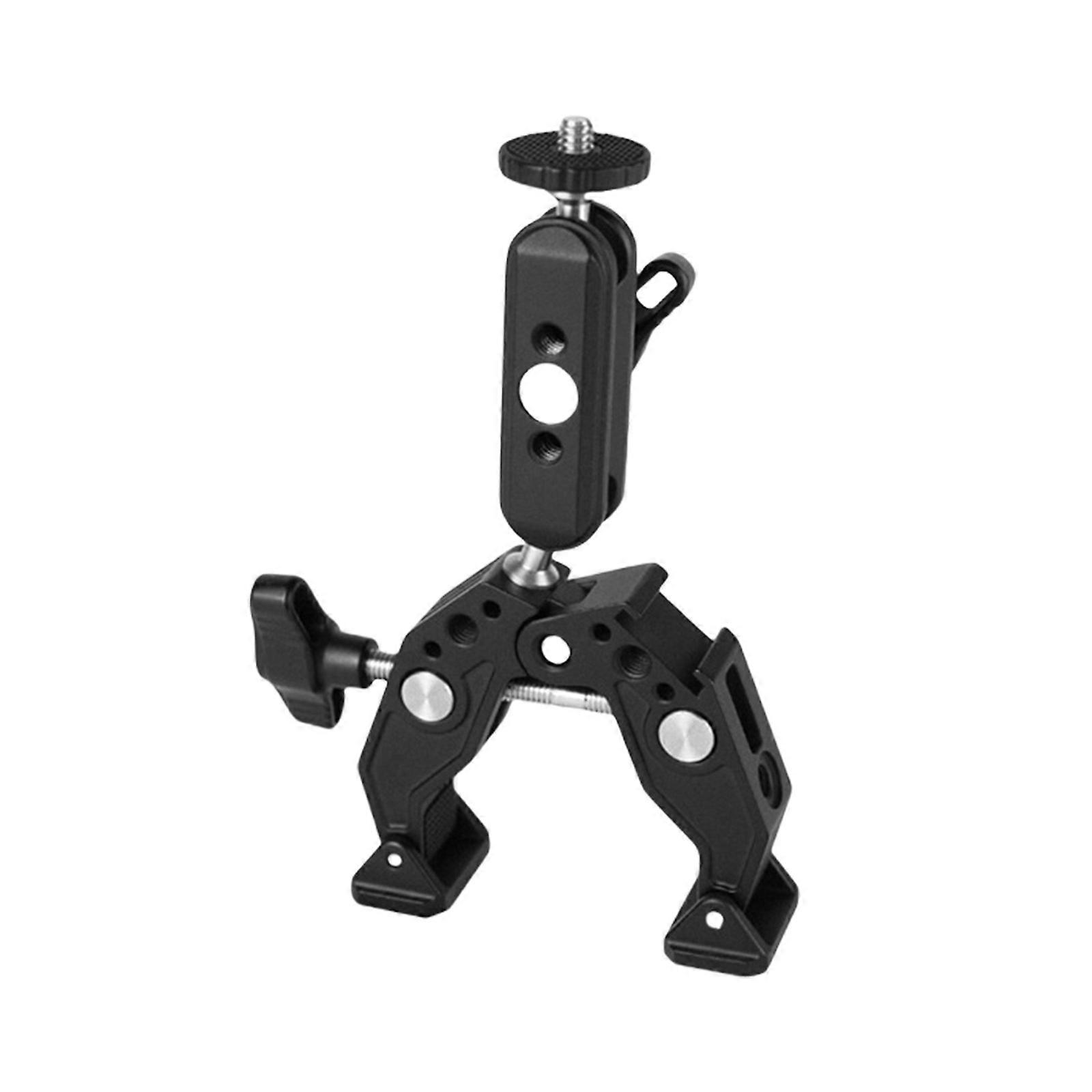 Multiple Purpose Camera Magics Arm Bracket Cold Shoe Adapter Two Ball Joint Design 1/4" Screw Thread for Photography Lighting Equipment