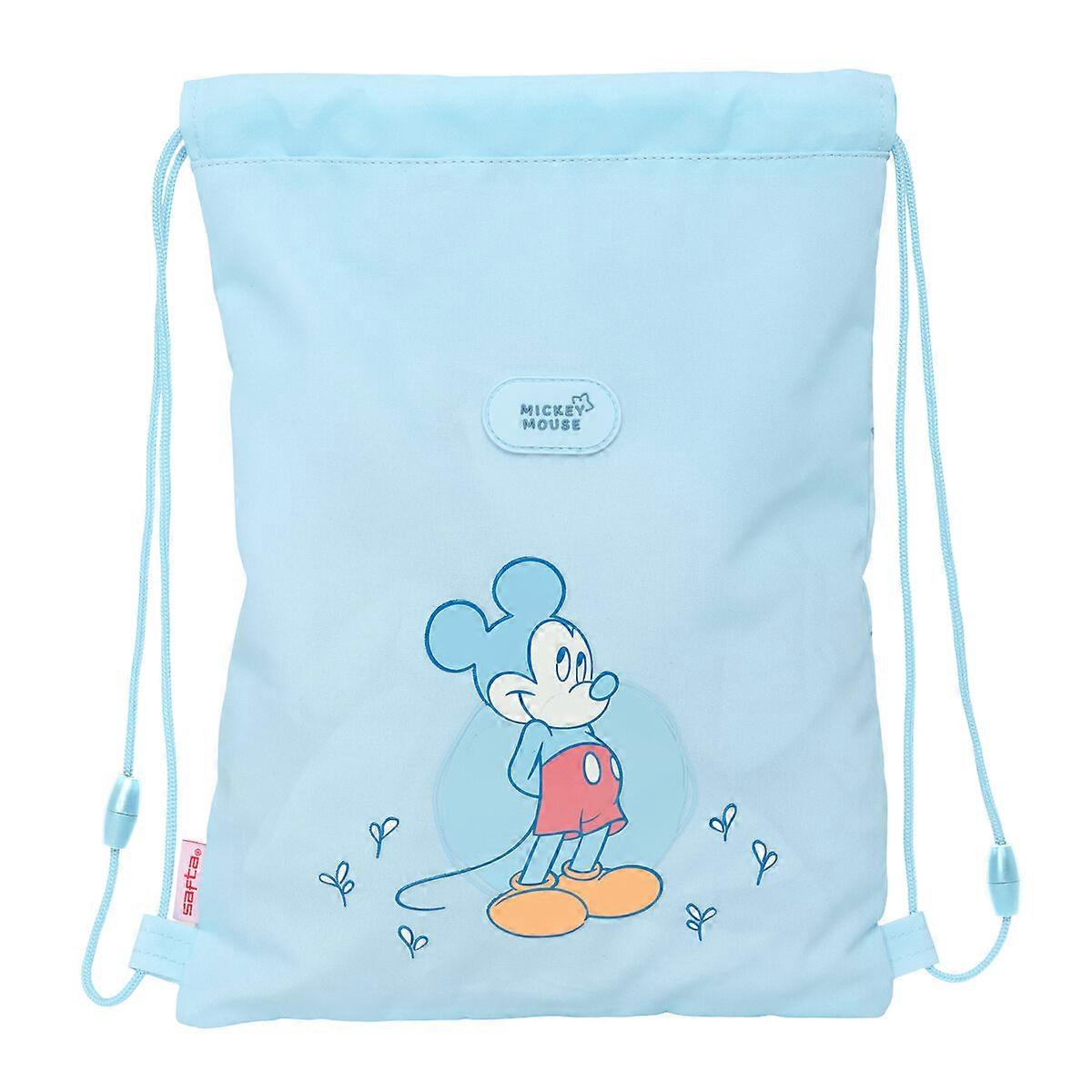 Backpack with Strings Mickey Mouse Clubhouse Baby Blue 26 x 34 x 1 cm