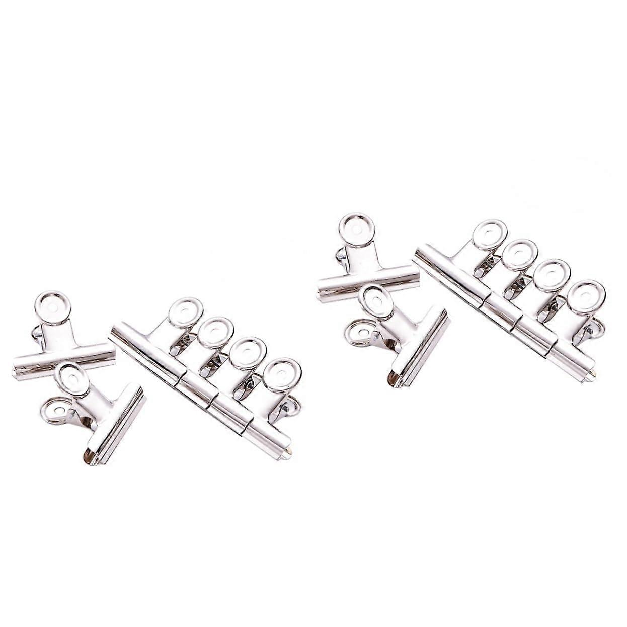 2sets Paper Binder Clips Large Binder Clamps Storage Clips for Office 12pcs2 Ref: 7520