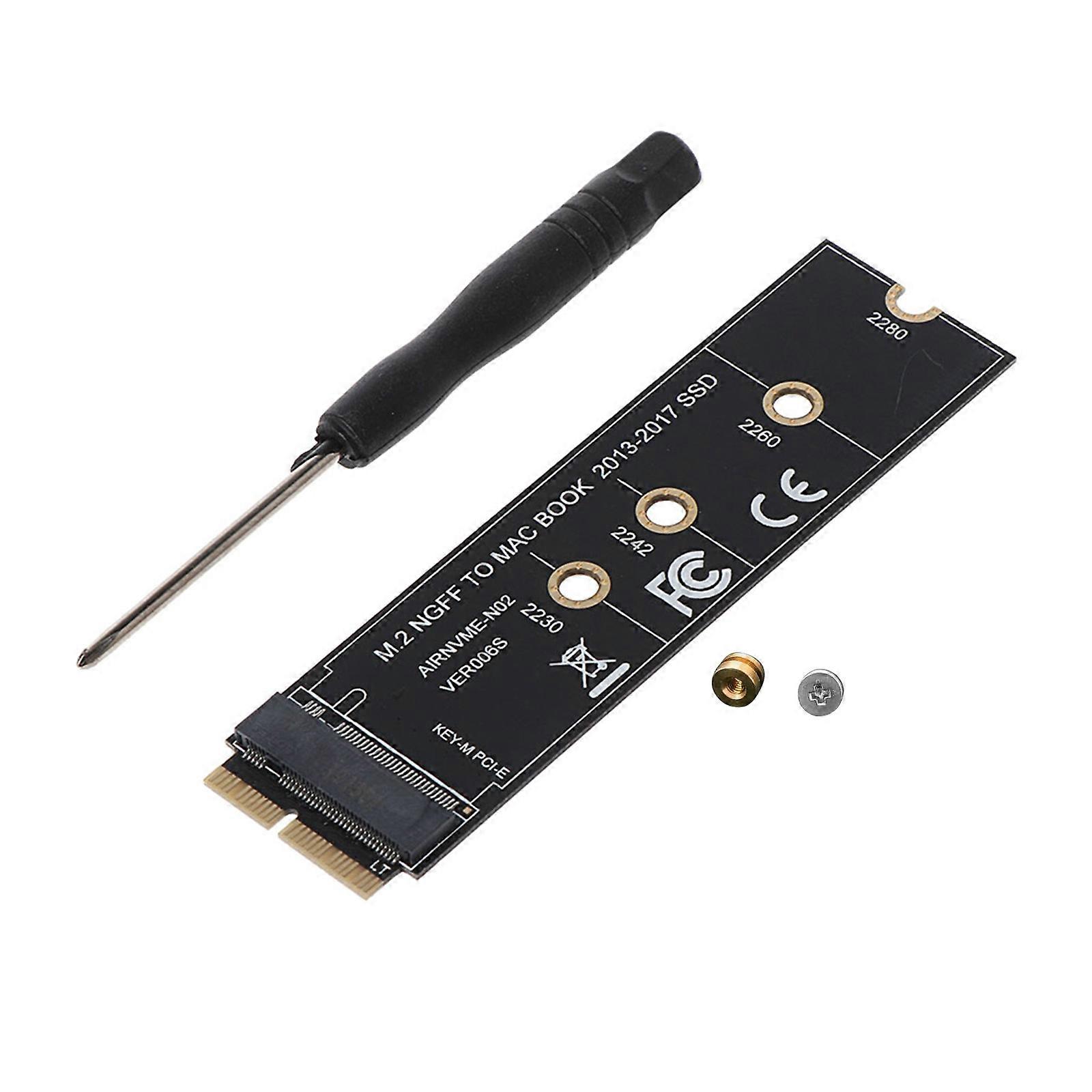 2013 2014 2015 2016 for Mac-Book Air for Mac Pro Desktop SSD to for M.2 PCIE for Key for M Adapter Card SSD Upgraded Kit  Black