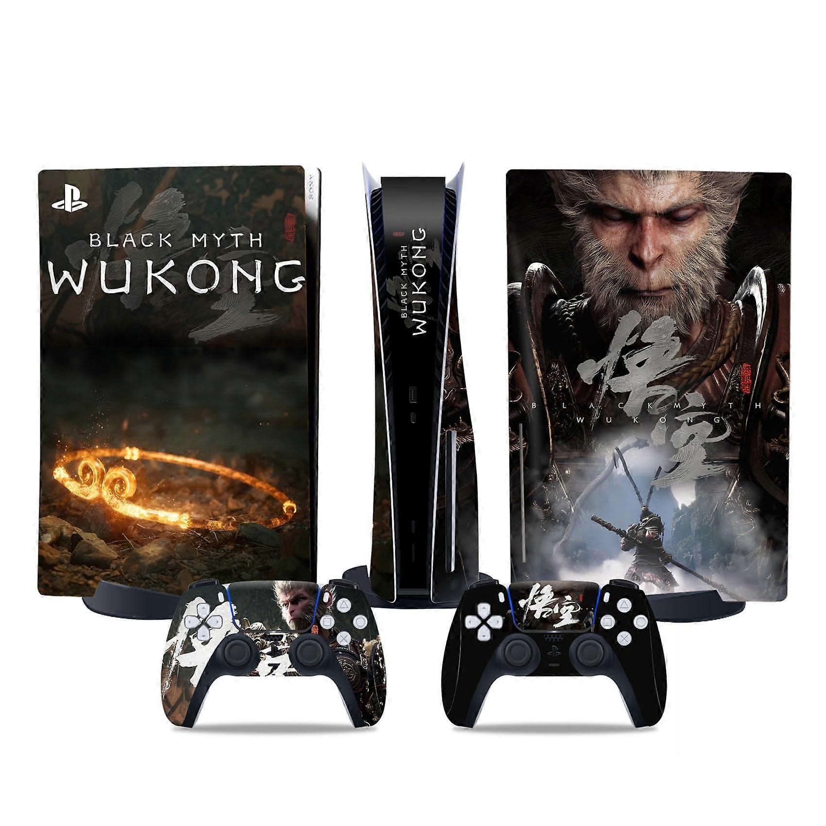 PS5 Skin Disc Edition Console and Controller, PS5 Stickers Vinyl Decals for PlayStation 5 Console and Controllers, Disk Edition(0005)
