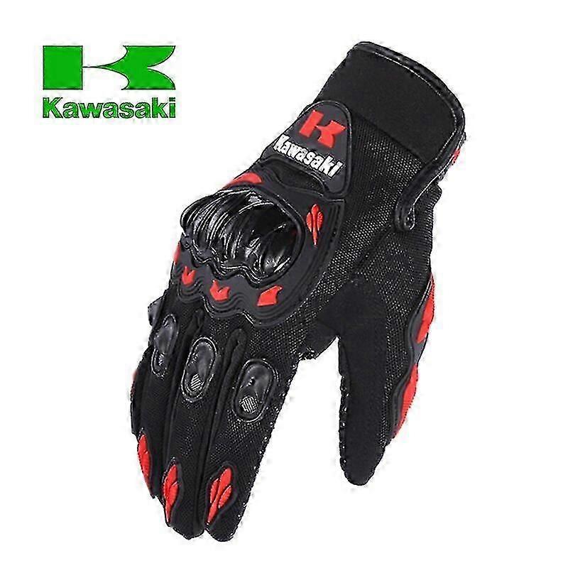 Kawasaki Guanti Da Moto Traspirante Full Finger Racing Guanti Da Corsa Sport All'aria Aperta Equitazione Cross Dirt Bike Guanti Guanti Da Moto