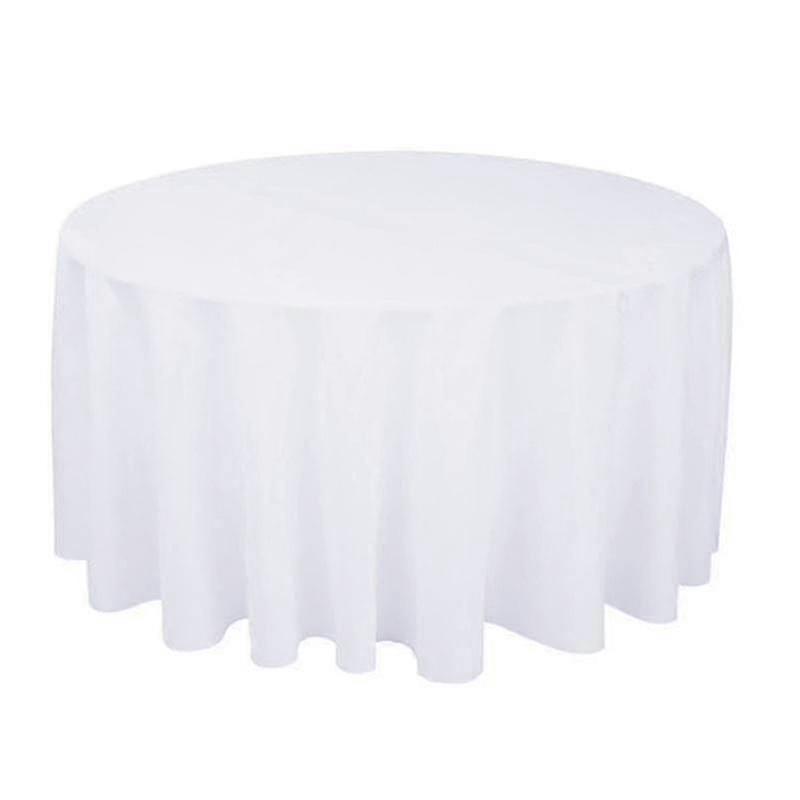 Round table cover for party polyester solid colors home decor 2025