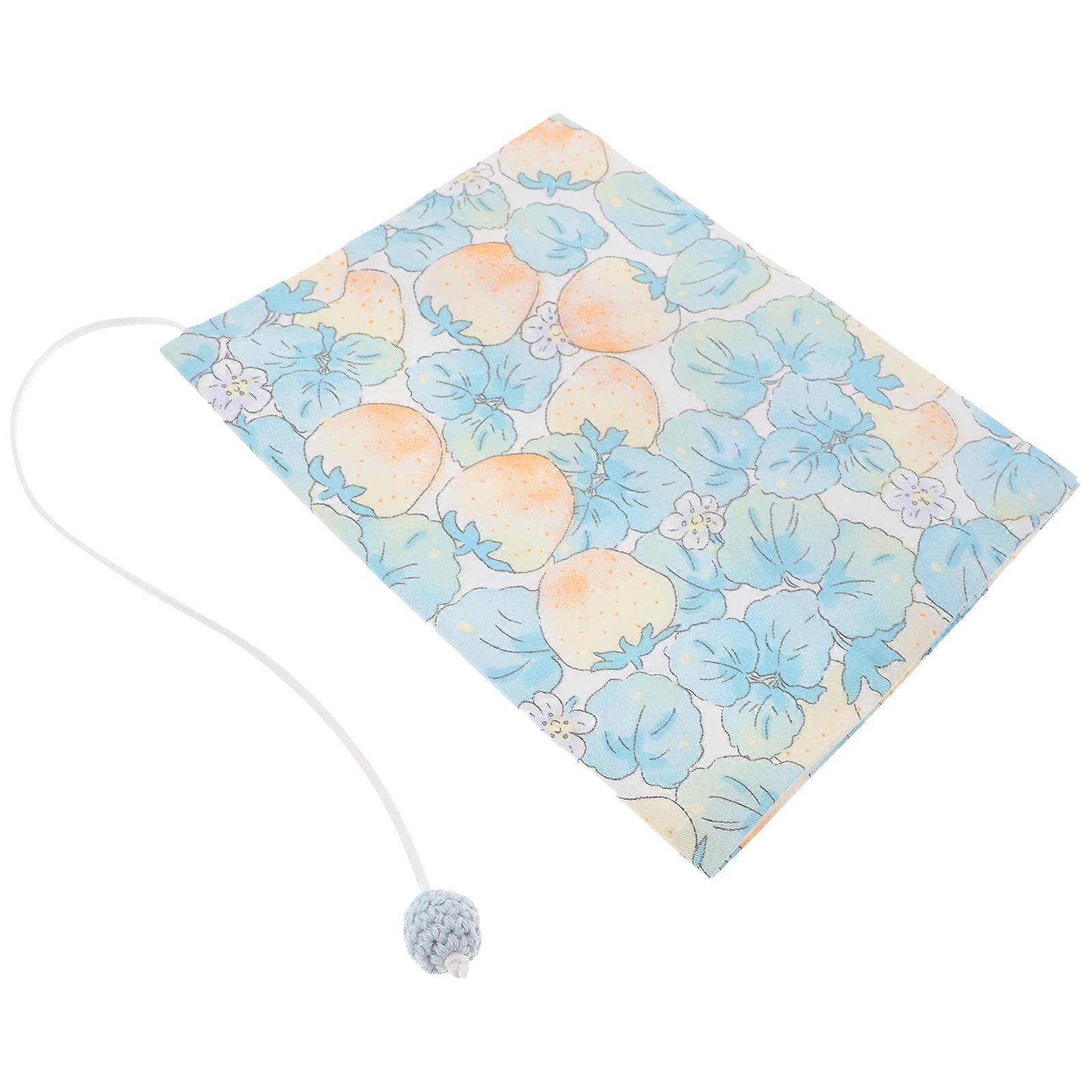 Strawberry Design Cloth Book Cover Sleeve Scratch Resistant Textbook Protector for Book Lovers, Reusable & Easy to Use