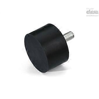 ELESA Rubber buffer-DVA.4-25-15-SST-M6-18-55