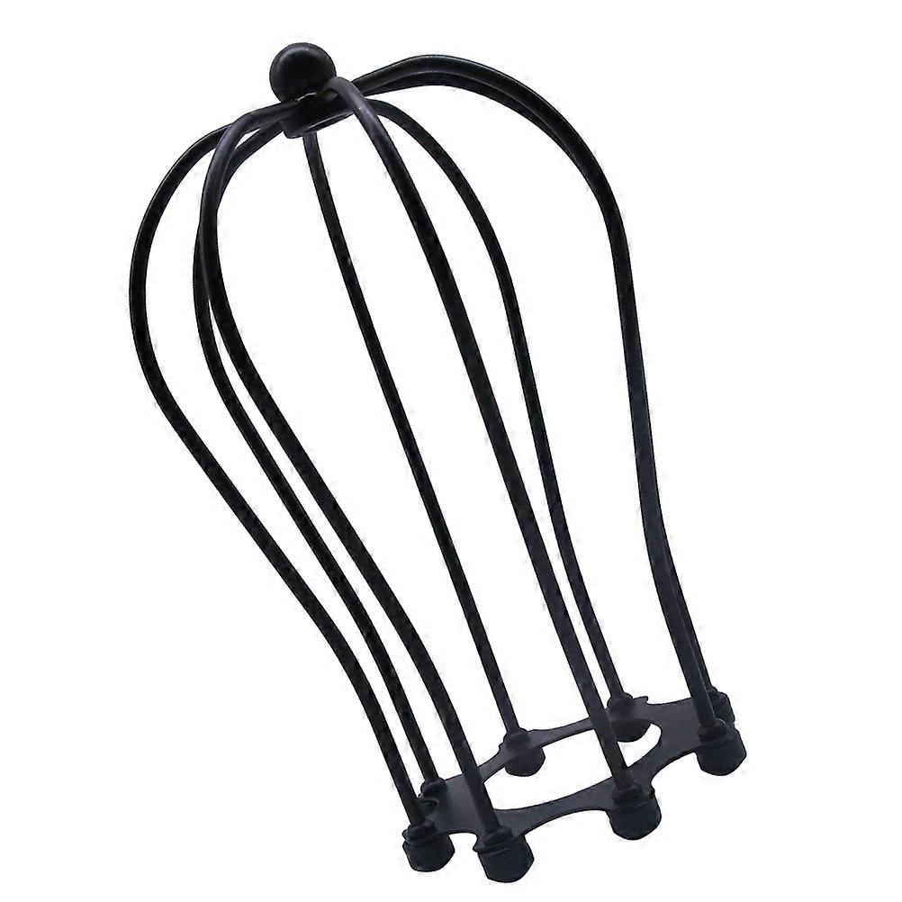 Simple Vintage Iron Wire Cage Lamp Shade for Wall Ceiling Decoration Black 1pc