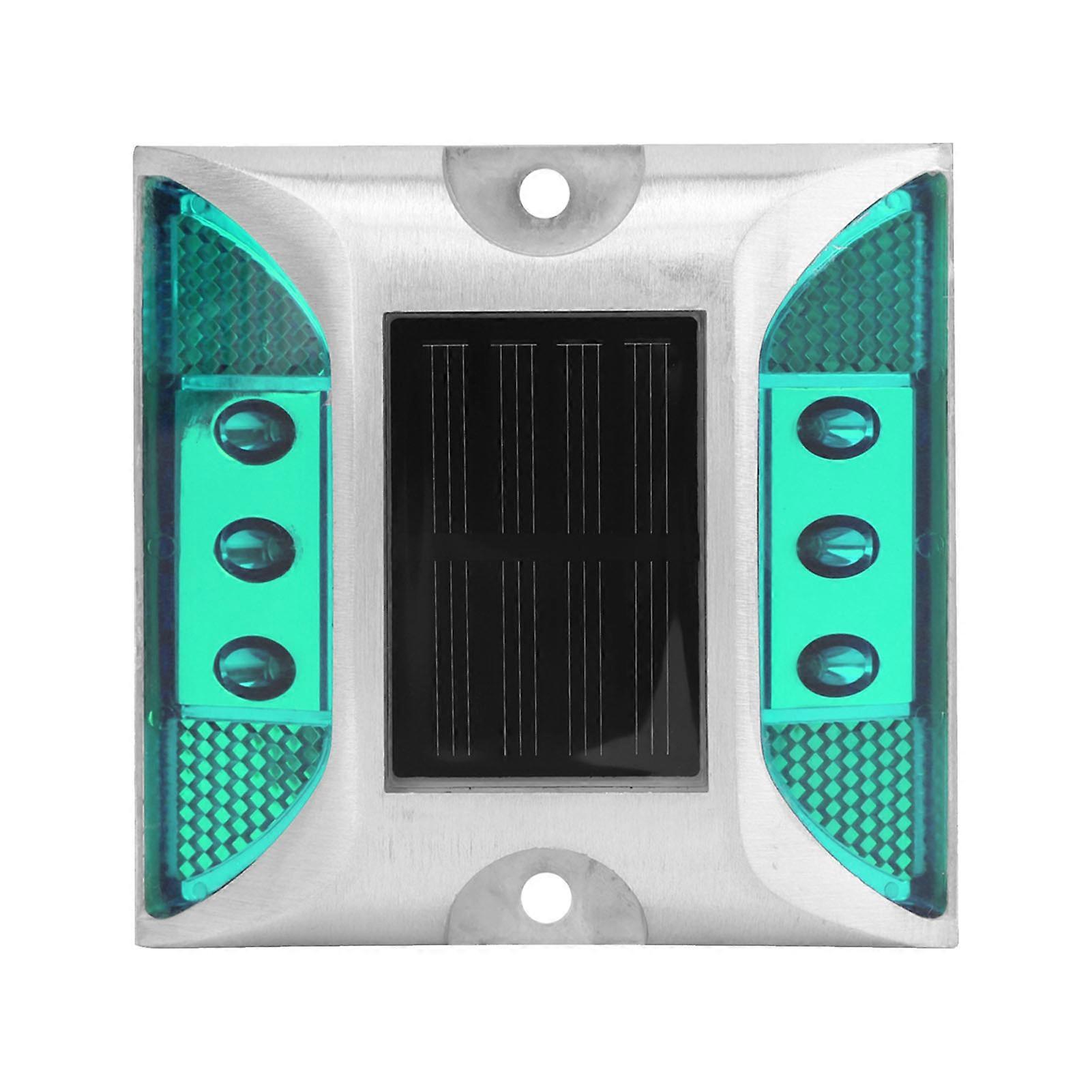 Feux de gabarit solaires à LED, imperméables, pour allée, route, autoroute, vert