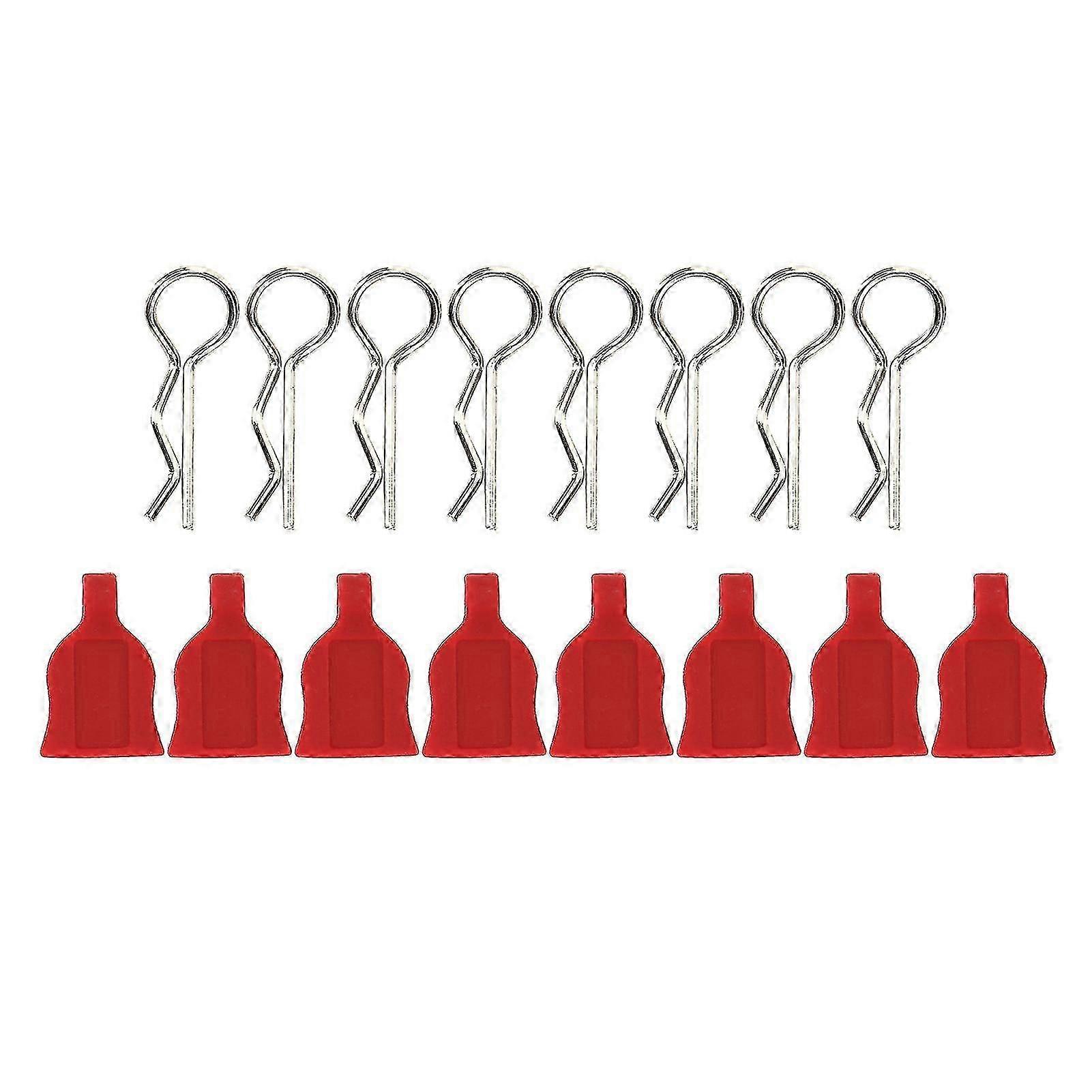 Red Silicone Pads Universal Fixed Buckle for 110 RC Car Shell