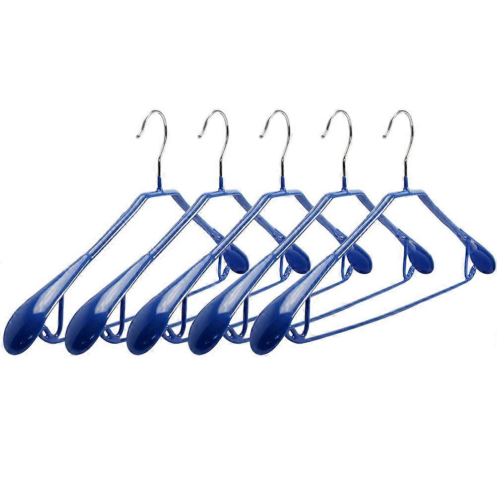 Space Saving Widened Plastic Suit Racks Clothes Hangers For Suits Coats Dresses 5Pcs