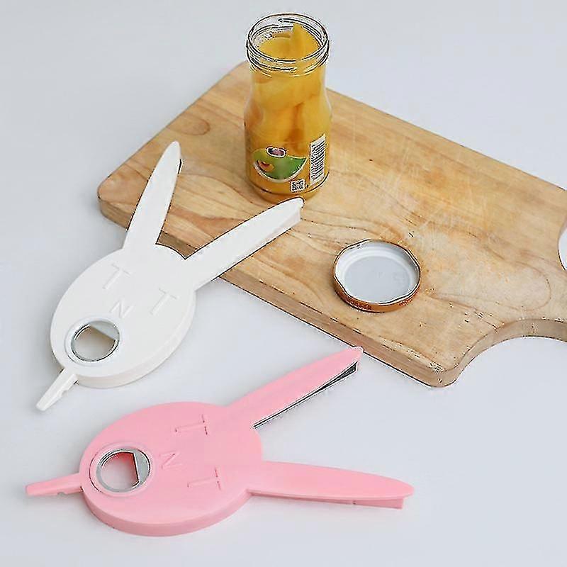 Multi Function Can Opener Cute Rabbit Shape Easy To Use Bottle Opener For Kitchen Gadget