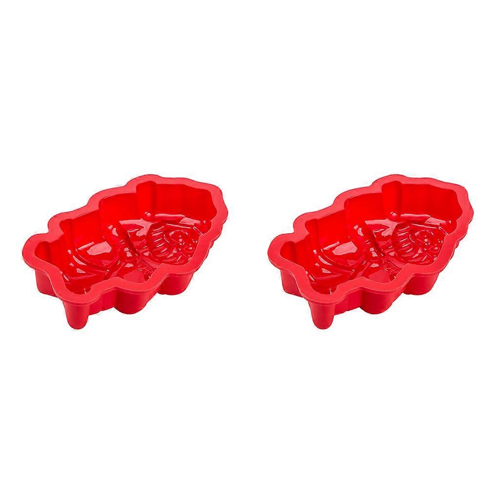 Baking Diy Mold Cake Making Mold Kitchen Mold Cartoon Design Baking 2Pcs