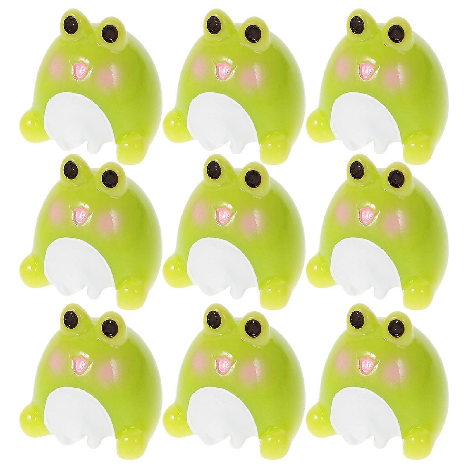 Resin Garden Tiny Frog Crafts 20Pcs Green Mini Frogs for Versatile Placement Decor