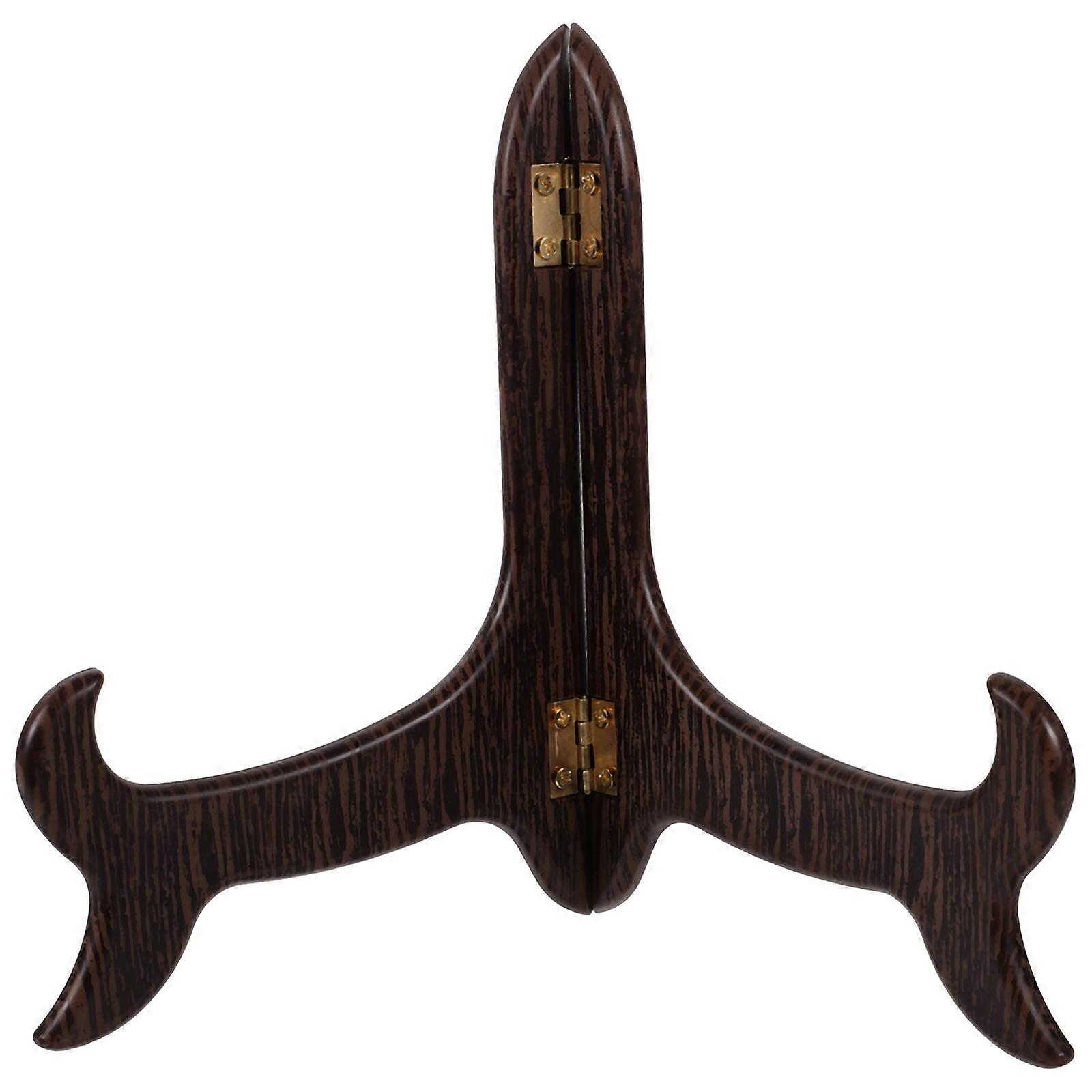 Puerh Tea Cake Stand Dark Brown Square Resin Display Storage 1Set