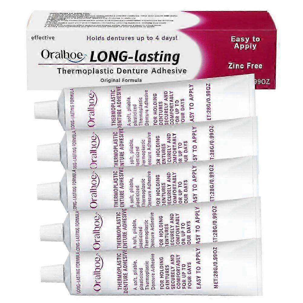 Thermoplastic-Denture Adhesive, Premium Formulas Non Glue Denture-Adhesive Cream, for Refitting Tightening-Dentures